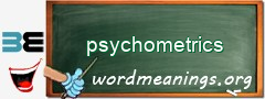 WordMeaning blackboard for psychometrics